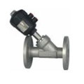 angle seat valve with flange